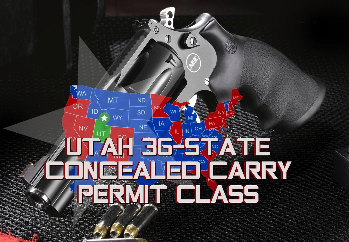 capegunworks's tweet photo. Want to carry concealed in 36 states? Take the Utah non-resident carry class.  We have one this Sunday at 1pm! Go to https://t.co/6QVoUU5ZkU to sign up right now! 

#capegunworks #utahclass #firearmstraining #ConcealedCarry #ccw #carryconcealed https://t.co/xZh9QeCwtc