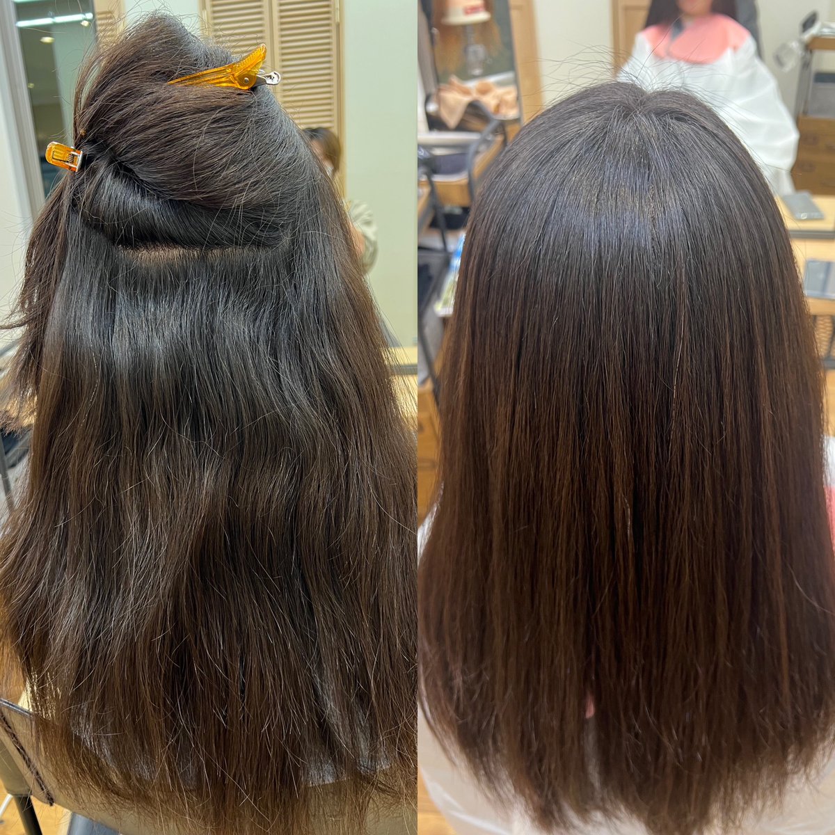 minayuu_24's tweet photo. 過去のモデルさんです

前髪も、シャキッとしすぎないナチュラルな質感が得意です！

これから梅雨の時期
早めの対策として気になる方は
ぜひ相談からでもお待ちしております

ちなみに、縮毛矯正をするとブリーチが今後出来なくなる可能性があるので、
ブリーチする予定がない方がオススメです https://t.co/ES5RsqafQ2