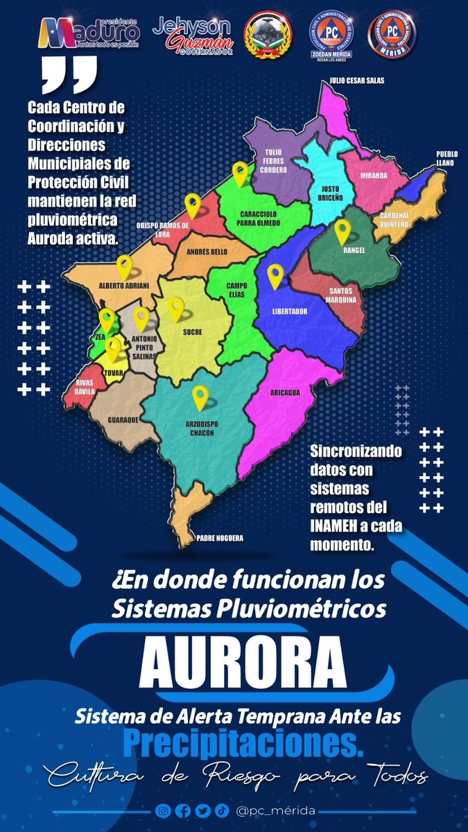 PC_MERIDA's tweet photo. #Pcmerida Protección Civil Mérida te invita a conocer más sobre el sistema Pluviómetrico Aurora y donde están ubicadas. https://t.co/O0SzFiiBXj