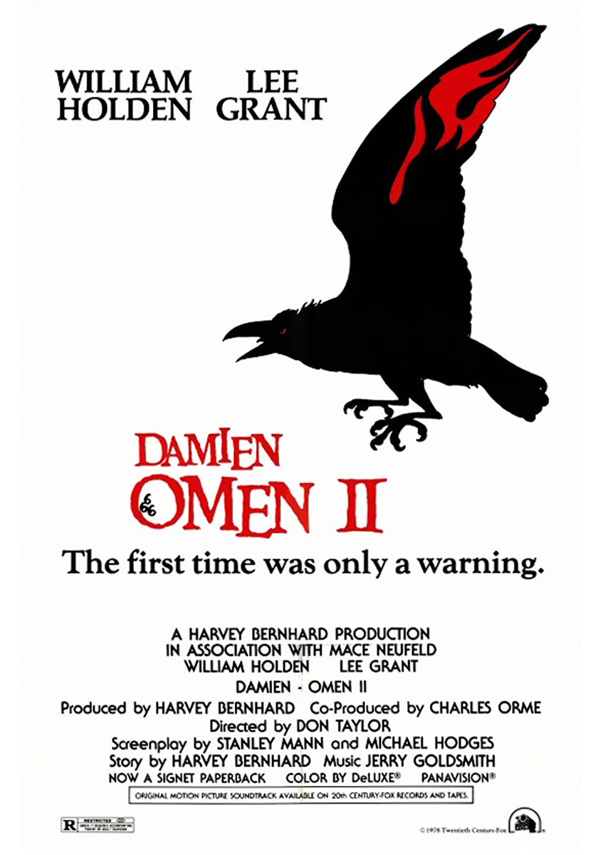EugWSerra's tweet photo. On June 9, 1978, Damien: Omen II was released! #DamienOmenII #WilliamHolden #LeeGrant #JonathanScottTaylor #LanceHenriksen #RobertFoxworth #AllanArbus #MeshachTaylor #LeoMcKern #ElizabethShepherd #NicholasPryor https://t.co/sqSMb6KXBx