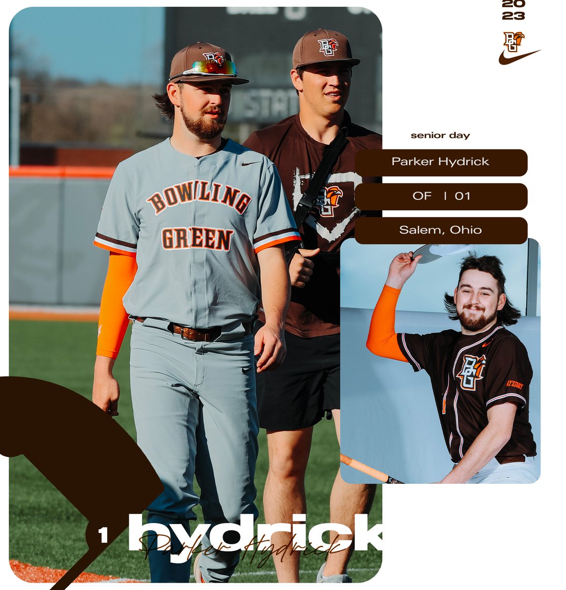 𝗦𝗲𝗻𝗶𝗼𝗿 𝗗𝗮𝘆 - Parker Hydrick
⚾️ OF | 1
📚 Finance 
🏠 Salem, Ohio