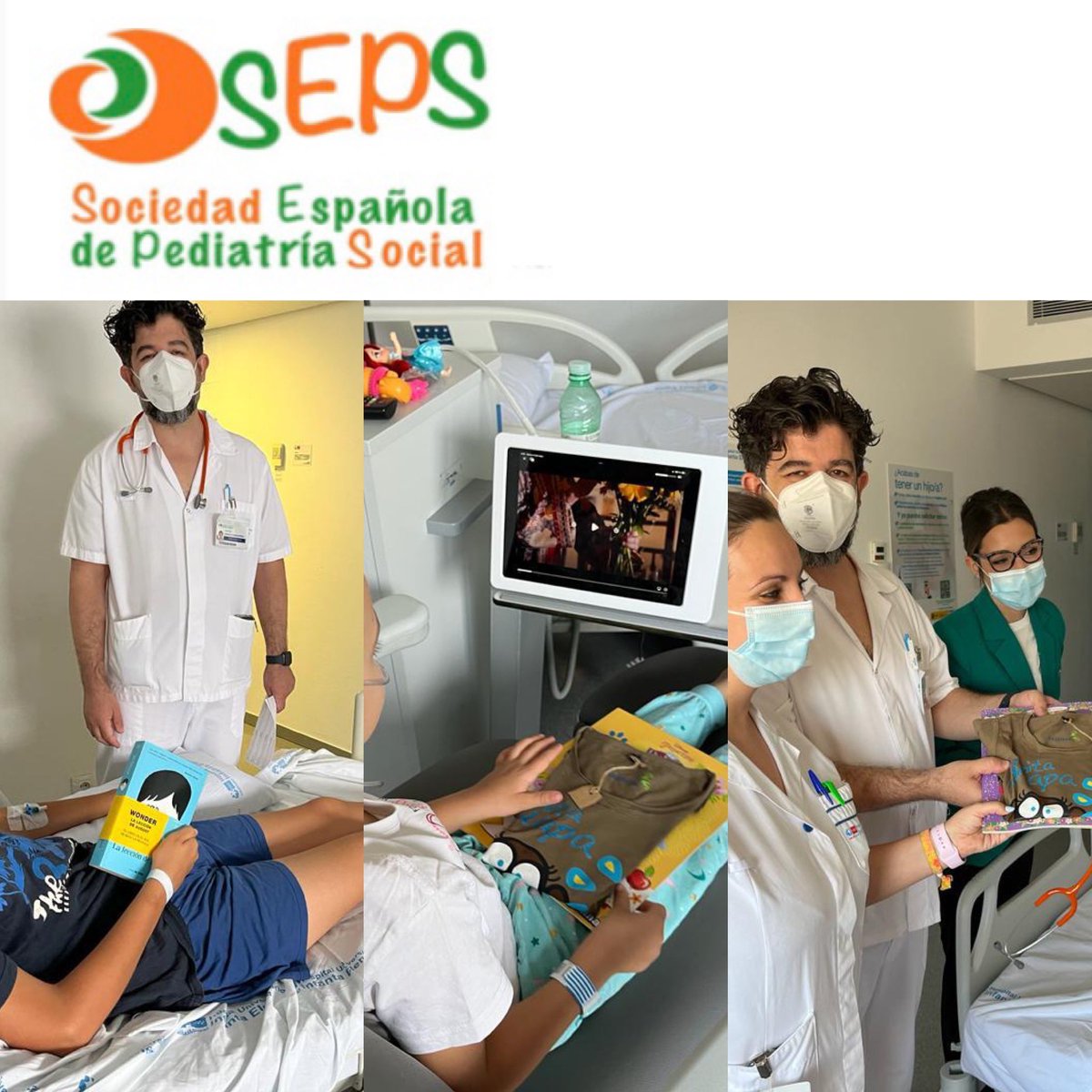 DraPascual's tweet photo. #Diadelniñohospitalizado @HUInfantaElena se entregan regalos para conseguir darles ánimos y sacarles la mejor sonrisa a los más pequeños 🏥@enrique_laorden y todo el equipo #pediatria. “Porque que sonrían también es urgente” @MariaRosa_AA @almuang https://t.co/sN5OJF0Pe9