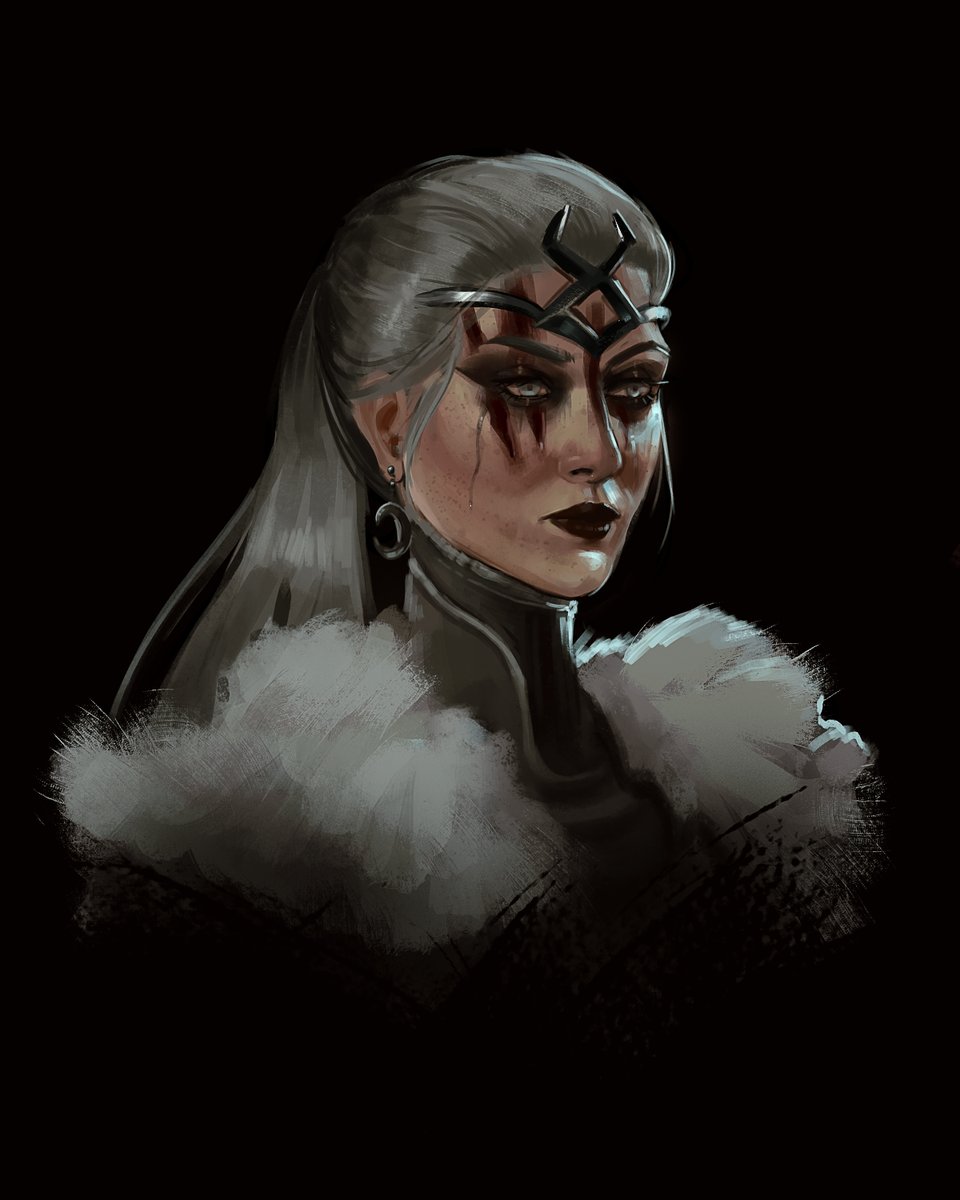 i dont have much Diablo fanart but i was in LOVE with my Sorc i had to paint her #DiabloFanArt