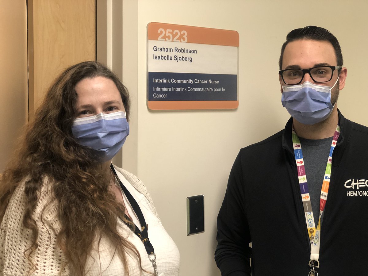 Graham is being shadowed by Director of Pharmacy Ariane Blanc this afternoon. A unique role <a href="/CHEO/">CHEO Ottawa</a> Graham eases the transition between community and hospital for Oncology patients.  For kids this means ensuring that the school community is supportive too.  So rewarding!