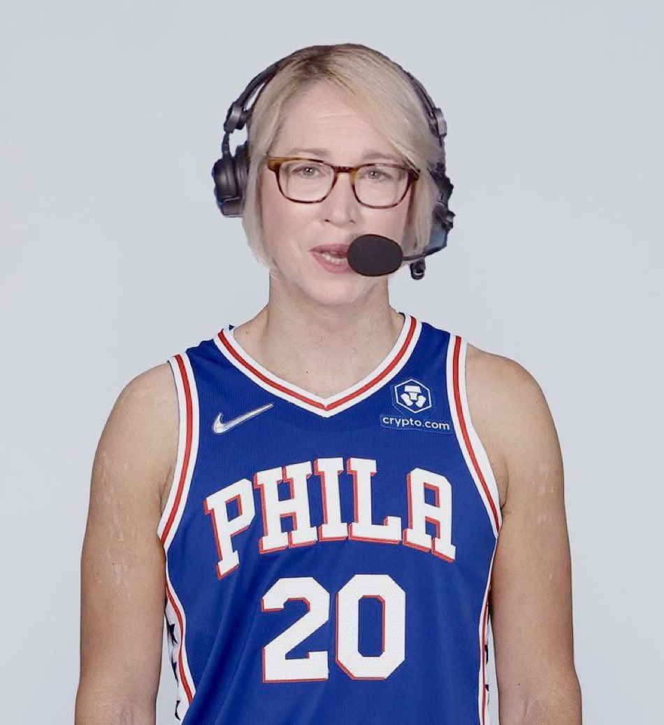 ThisIsJayPratt's tweet photo. Doris Burke’s coverage this series has been shameful. Her clear obsession with all things Embiid and Philly has made a national audience feel like they are watching a local Philly Broadcast. It’s been embarrassingly one sided. https://t.co/NeAjqZwsKr