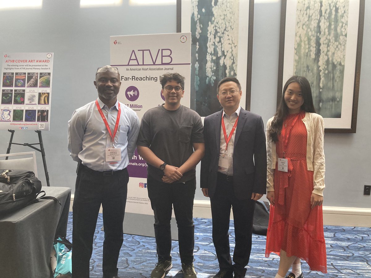 WeiSunMD's tweet photo. Functional genomics team presents at ATVB conference in Boston! https://t.co/gMaDLgkkCD