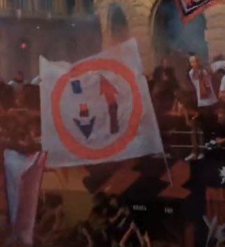 reformussoccer's tweet photo. Spotted this flag in the video. Looks like it’s related to Pro/Rel. Anyone have more information? https://t.co/nk6UizF7dp