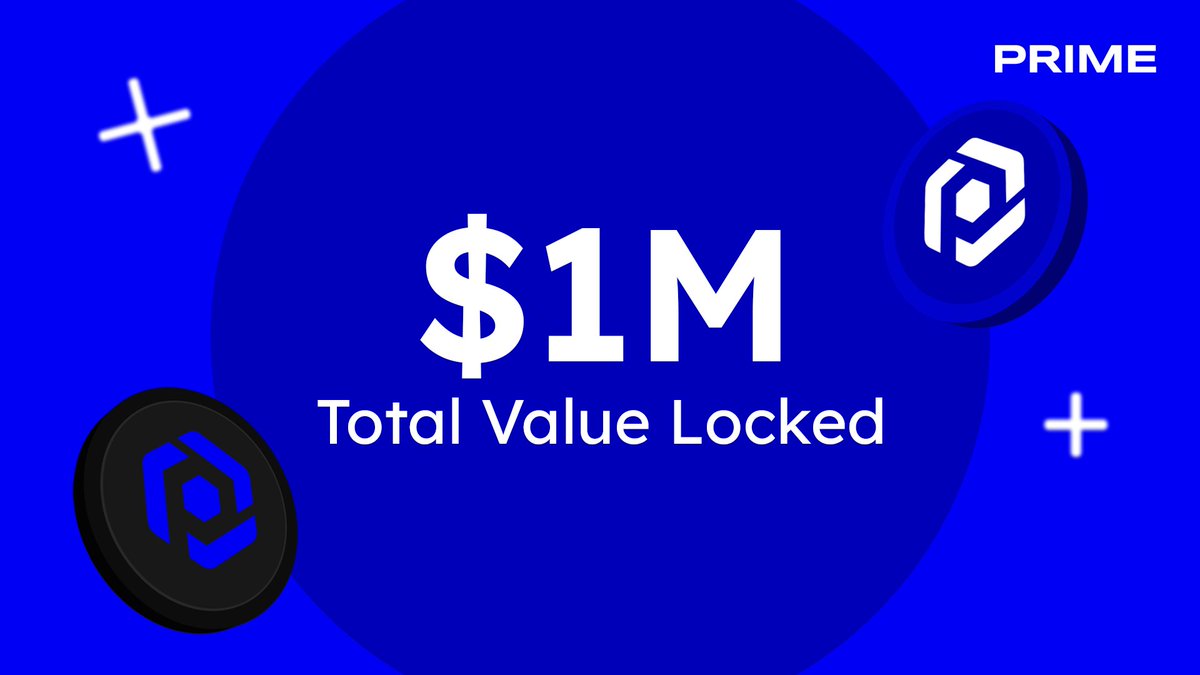 We've surpassed $1 Million in TVL on Prime in under 3 days! 🚀

The need for cross-chain in DeFi is apparent, and Prime is here to stay.