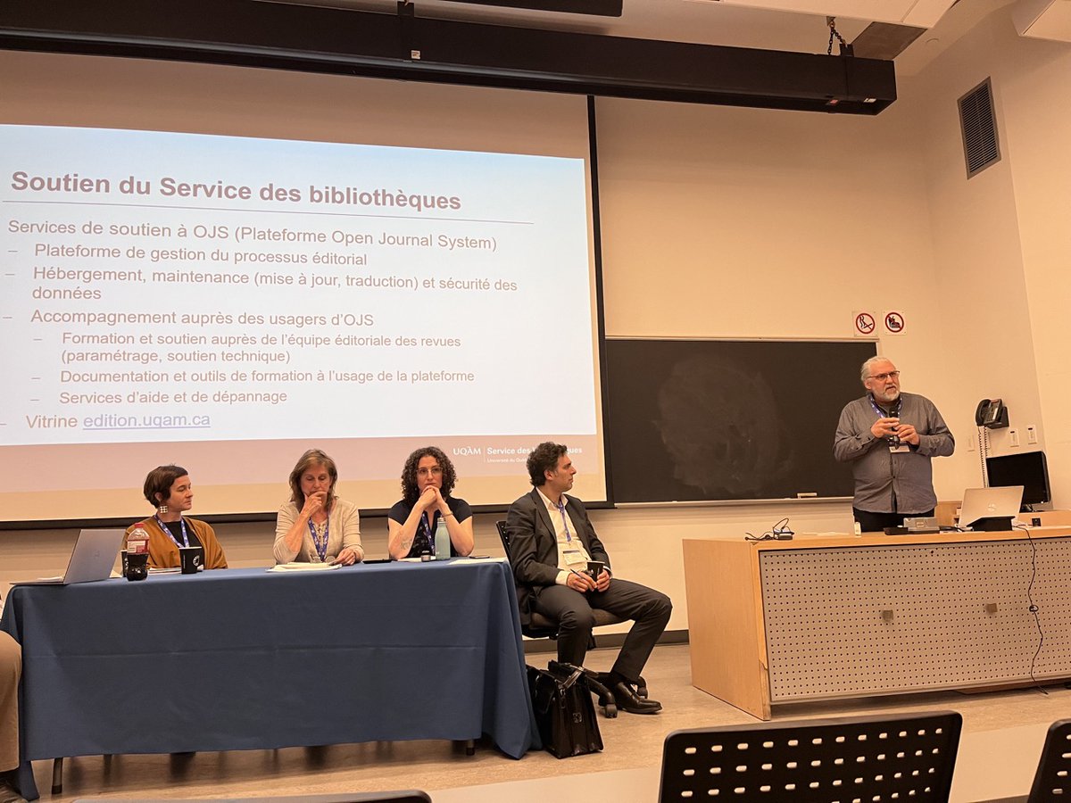 Structures de soutien aux revues dans les bibliothèques universitaires québécoises, par Dany Bouchard, directeur des services en soutien à la recherche, <a href="/BiblioUQAM/">Bibliothèques UQAM</a>.
<a href="/DBouchard_UQAM/">Dany Bouchard</a> <a href="/UQAM/">UQAM | Université du Québec à Montréal</a> #AcfasC15