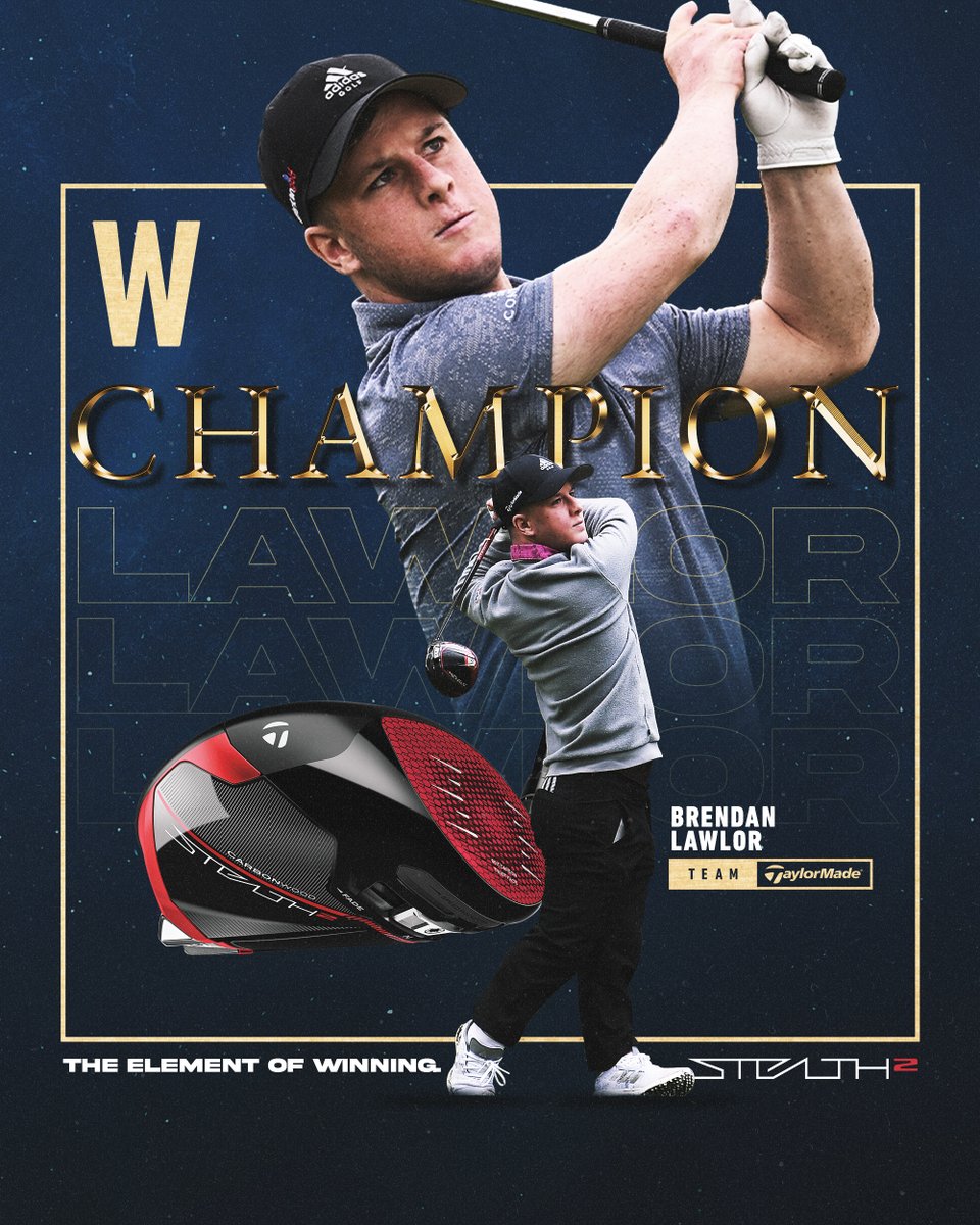 The element of winning. 💯 @BrendanLawlor97 puts #Fargiveness on full display and captures the inaugural G4D Open title. #Stealth2Driver #TeamTaylorMade