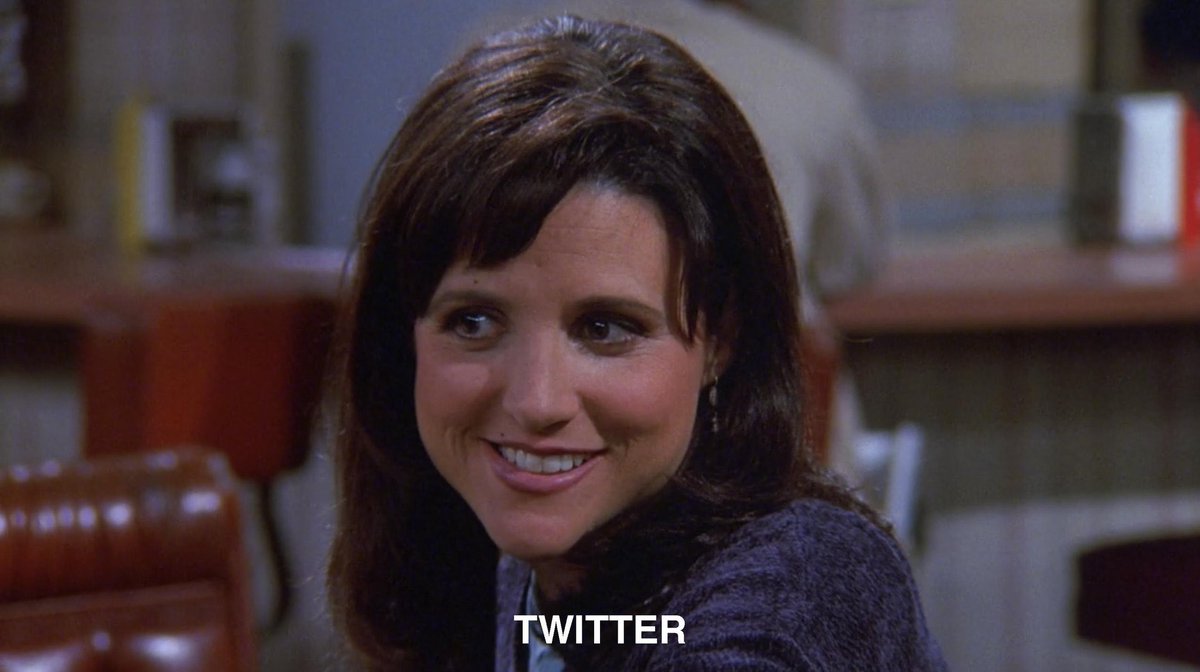 Seinfeld2000's tweet photo. looks like elane https://t.co/BBeGb1exYD