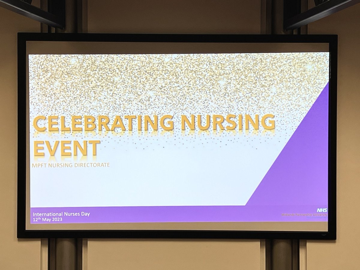 Well what a fantastic day celebrating International Nurses Day by holding our MPUFT Nursing Awards ceremony. Proud and privileged to be Chief Nurse and spend the day with members of our fantastic nursing family 💜