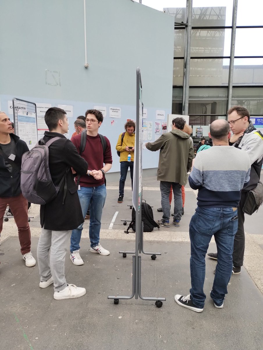 senellartqd's tweet photo. Some impressions from our hard working group members at the poster session. #QuanTiP
Dario Fioretto, @juanra31a, Nathan Coste, Valentin Guichard, Helio Hûet, George Crisan and Hubert Lam.
Most work can be found on our webpage!
https://t.co/TcEUkWAgeQ https://t.co/lPideYCDxX