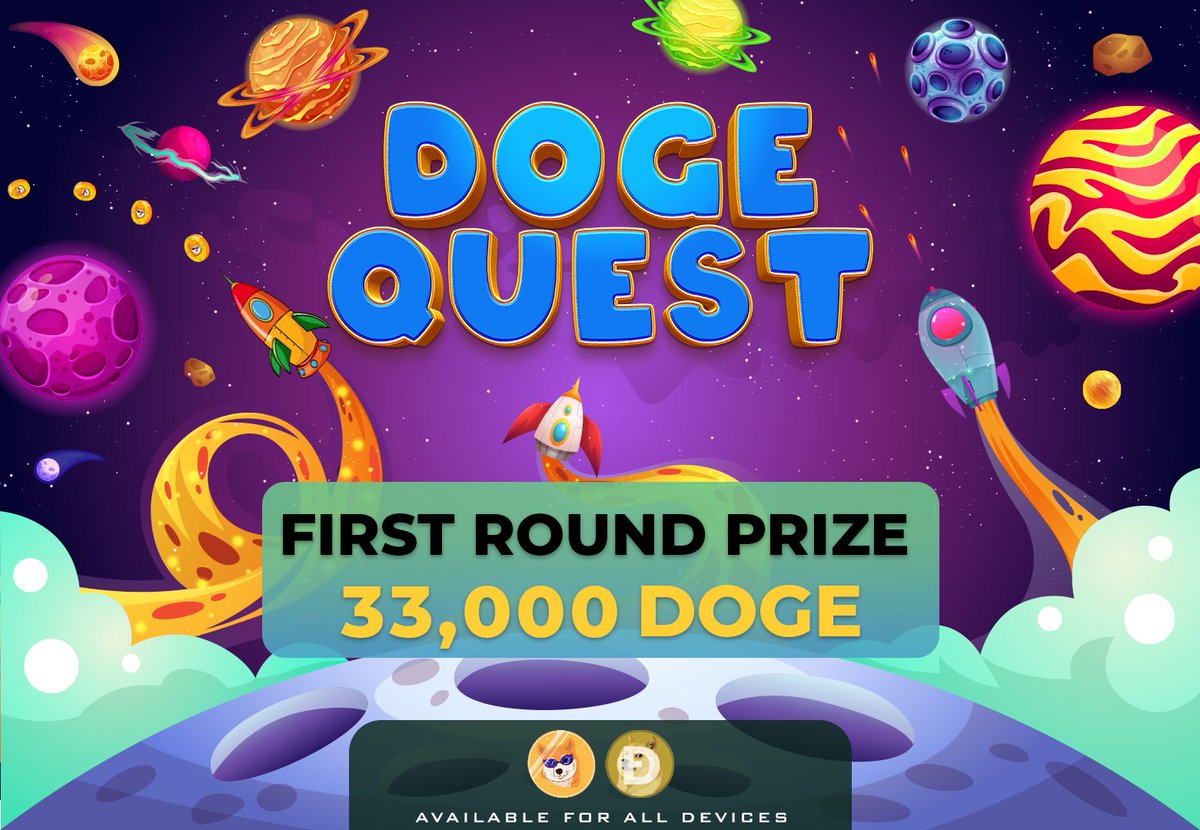 Exciting news! The highly anticipated game, Doge Quest, has officially launched! 🚀🎮 Join the adventure and compete for the first-round prize pool of 33,000 #doge coins! 🏆🐶
Play now and let the quest begin! 

👉launcher.dogequest.site

#DogeQuest #P2E #NFT #CryptoGaming #BSC