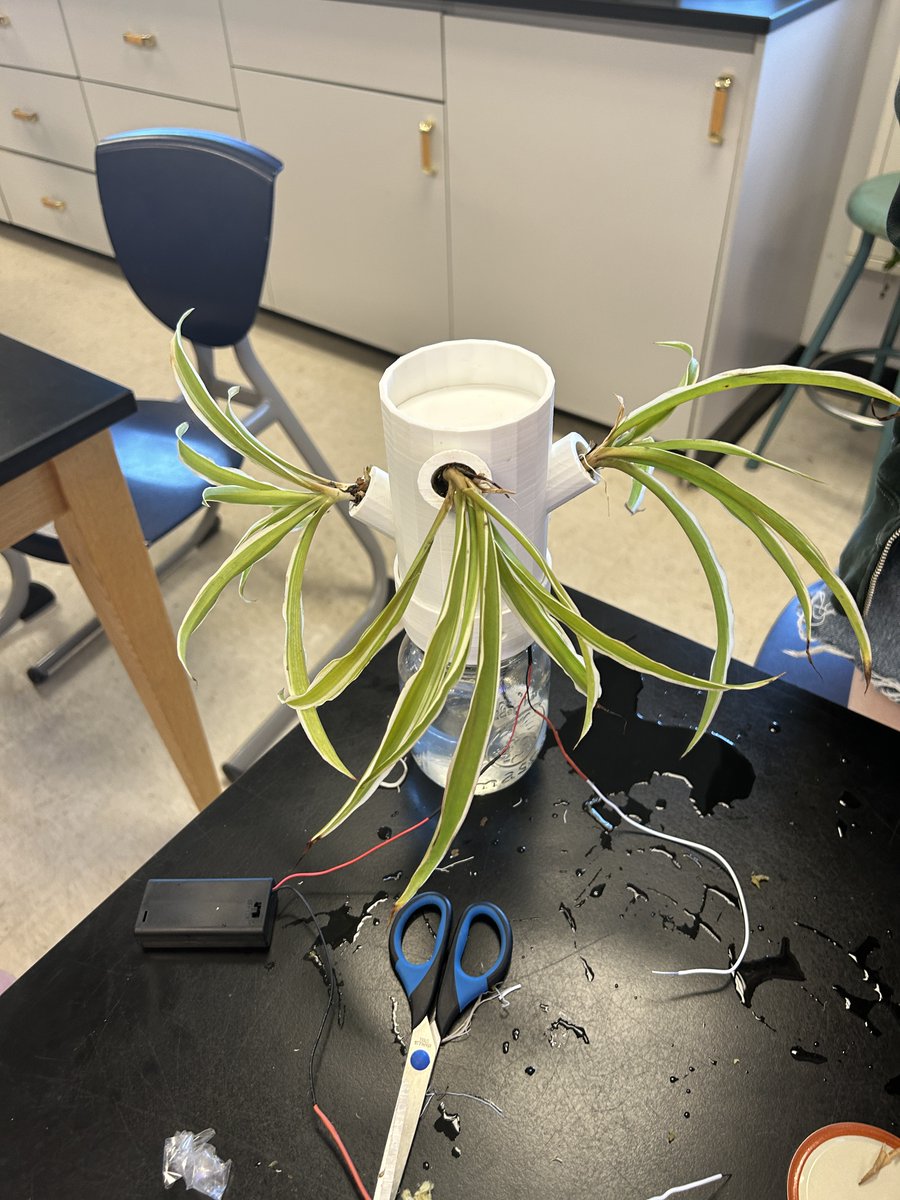 RCDSBIT's tweet image. Grade 9 @renfrewraiders automated grow towers.  Towers were designed with @tinkercad, printed with @inksmith 3d printers, wired, and coded with @microbit in @r_daber&apos;s science class.  @rcdsb @PeterBurnette #rcdsbcodes #experiential