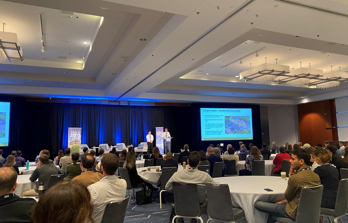 Solar_Decathlon's tweet photo. Congratulations to the @CUBoulder #SolarDecathlon Build Challenge team – they presented their student-led, #zeroenergy construction project in front of a large crowd at the @GTZForum today!  

#GTZForum2023 #SolarDecathlonBuild https://t.co/EfEzNKd8Ex