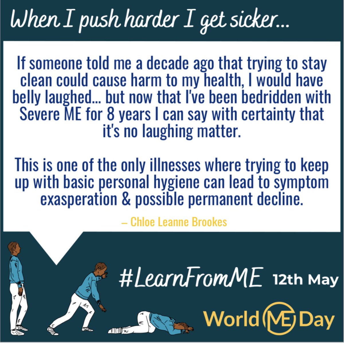 chronicallychlo's tweet photo. It’s International Awareness Month for Central Immological and Neurological Diseases (CIND)

Today is #WorldMEDay 🎗️💙

#LearnFromME #MyalgicEncephalomyelitis #PEM #MEAwarenessMonth #MEAwarenessDay #MyalgicE #SevereME #MillionsMissing #pwME #StillSickStillFighting https://t.co/1hZwf5HMPs