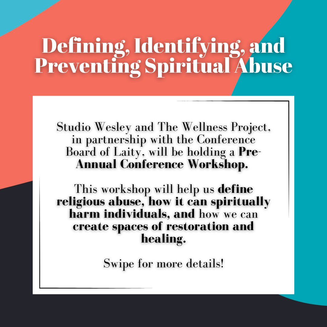 Join us for a pre-annual conference workshop with Connie Baker on May 31st! Connie will be defining spiritual abuse and how we can identify and prevent it. Link to register is below! 

#unitedmethodist 
#floridaunitedmethodistchurch  #spiritualtrauma 

florida-reg.brtapp.com/AC2023PreConfe…