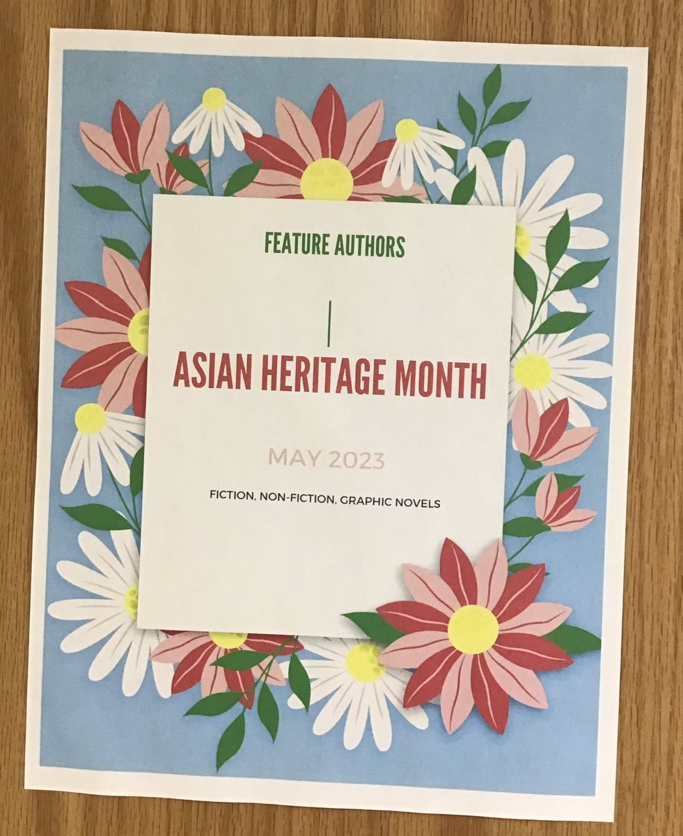 JMSS_Library's tweet image. Featuring authors of Asian descent for the rest of #AsianHeritageMonth @lkdsblibraries @LKDSB