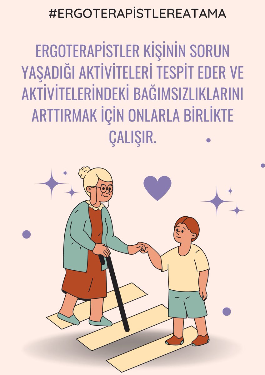 OTZeynep_D's tweet photo. @hacerfoggo Çocuğun, kadının, yaşlının, engellinin olduğu her alanda Ergoterapistler de olmalıdır. Bizler üzerimize düşen görevi yapmak istiyoruz, lütfen sizler bizim de sesimiz olun. @hacerfoggo https://t.co/OO1KFeTWDX