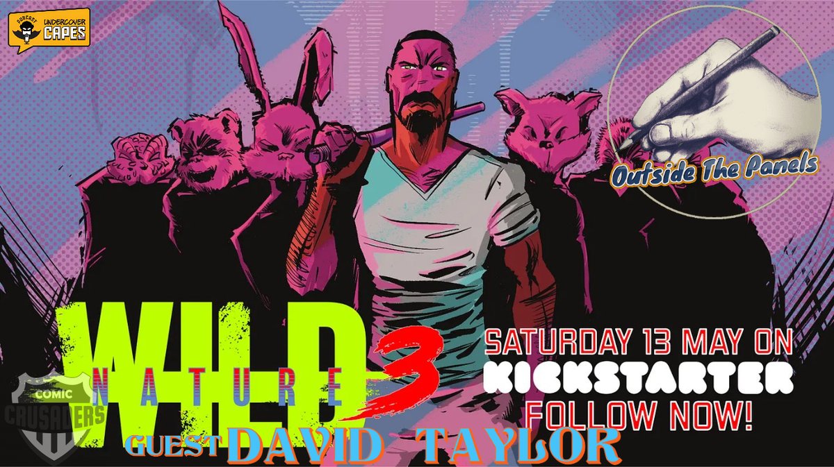 Hang out now with @JohnnyHughes70 for a NEW #OutsideThePanels with guest, comic book creator, David Taylor, to chat about his #Kickstarter, 3rd Volume of Wild Nature & more... @dftaylorcomics #indie #comics youtu.be/ZMAzPQbM40s