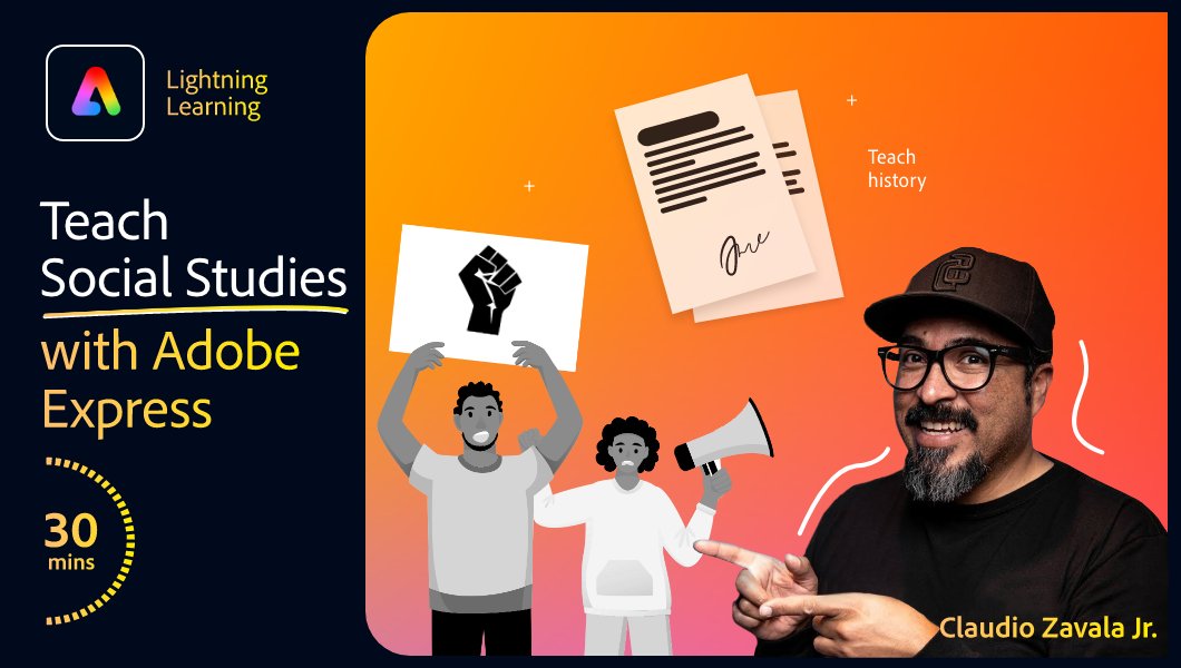 All New Course Available!

Learn a how to Teach Social Studies using @AdobeExpress  

You'll enjoy this course!

Enroll for FREE at @AdobeForEdu  Education Exchange ➡️ bit.ly/3M33kY2

Have fun learning! ✌🏾
 
#AdobeEduCreative #thejoyofcreativity #AdobeExpress