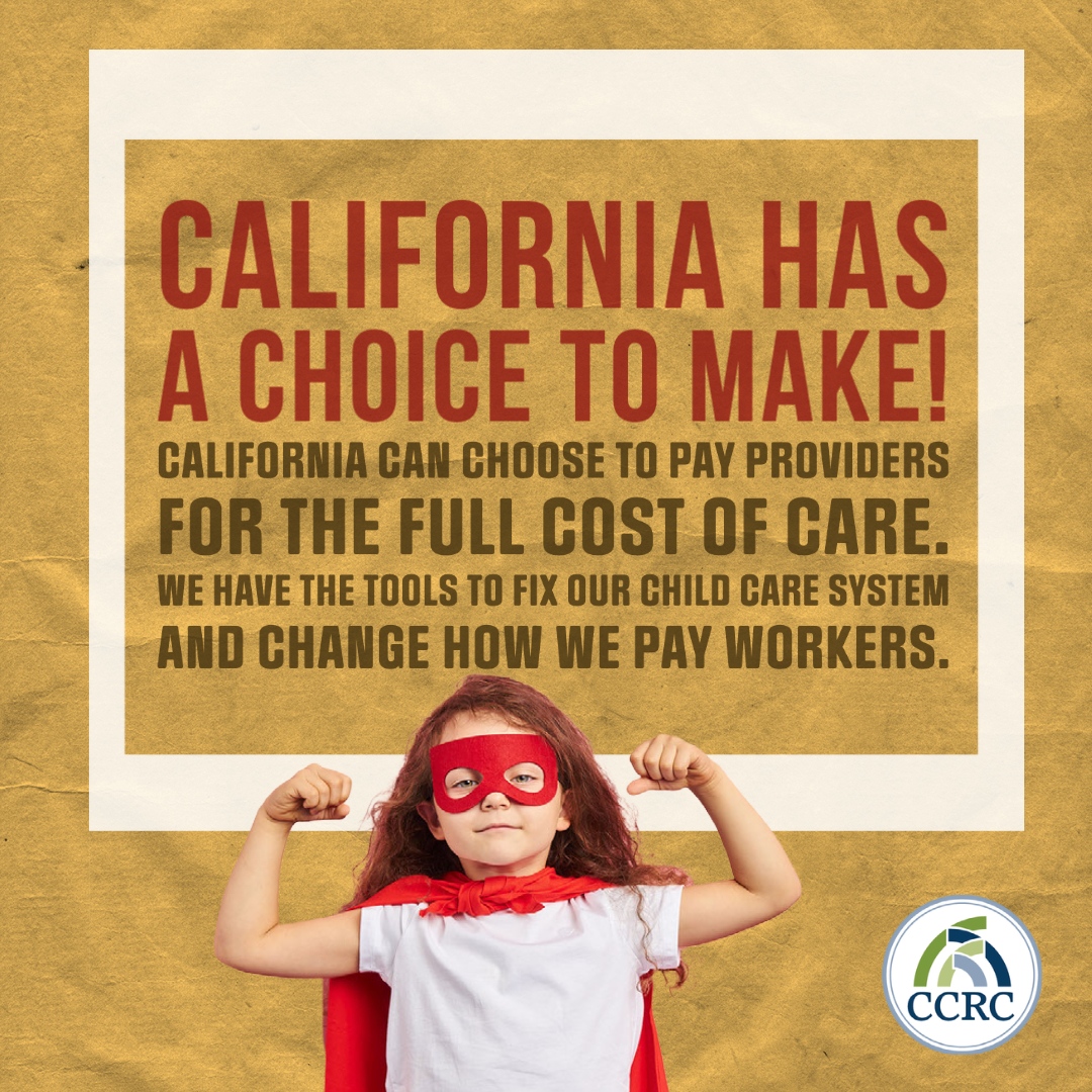 Appreciation can only go so far. #ChildCareProviders should be paid what they are worth and CCRC stands in proud support of #AB596 and #SB380 - two critical bills to ensure our children and families thrive! #FixChildCareCA #CareCantWait