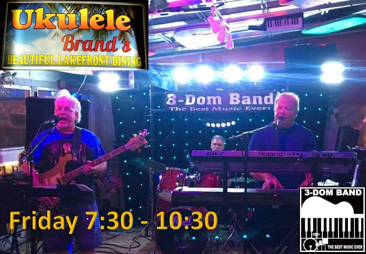 Things to do..3-Dom Band at Ukes!  #thingstodo #livemusic #UkuleleBrands #3-DomBand  #supportlocal
How Can I help? #Stacythehomegirl #FloridaHome #LandOLakes #Lutz #Realtor #TampaBay #realestate #Homesforsale #Homebuyer #Homeseller #waterfront #LakePadgett #golfcoursehomes