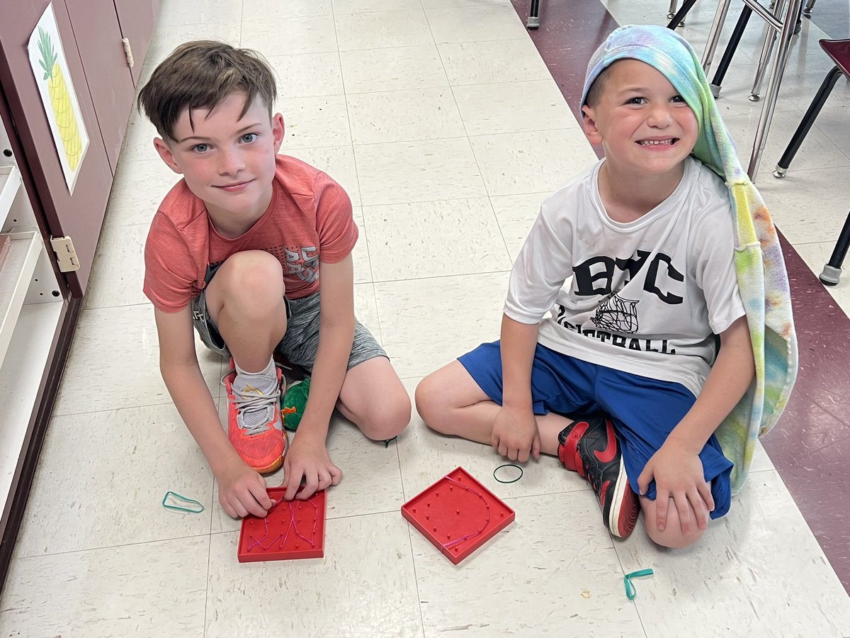 Loving our new math centers about shapes! <a href="/ConcordGV/">Concord Elementary</a>