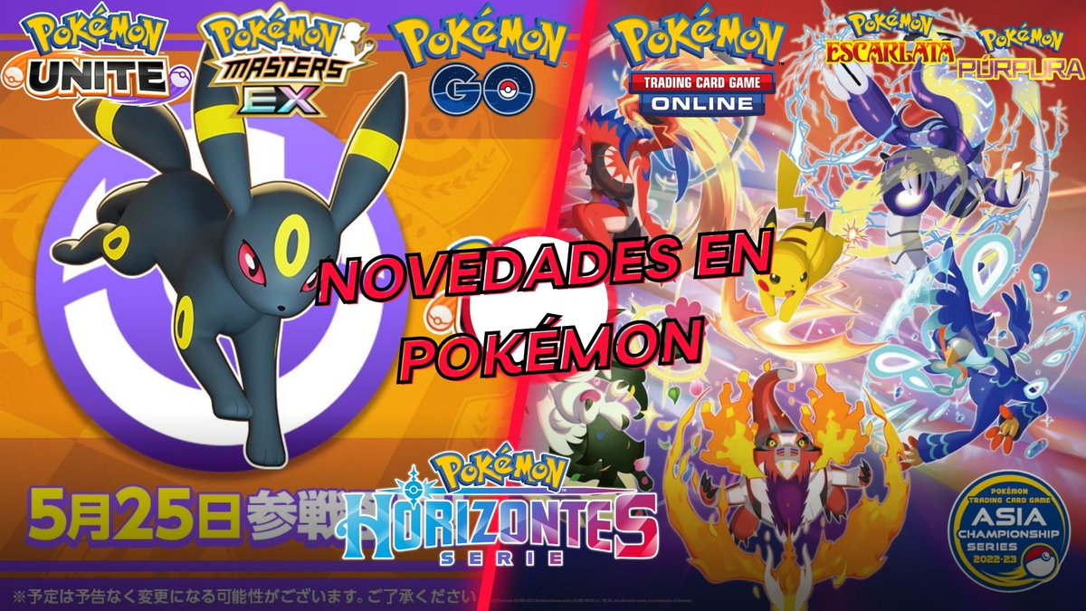 Mardant01's tweet photo. 🔥 Noticias Pokémon  
👉 Pokémon UNITE
👉 Noticias de Pokémon en Japón  
👉 Pokémon TCG

https://t.co/3oDYbFcFj7

#Pokémon #Pokemon #YouTube #Noticias #streamer https://t.co/SZJdLQ9x8K
