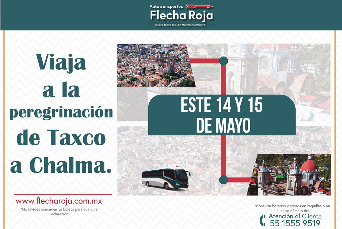 #AmigoFR estos día hay un evento importante y tú puedes asistir viajando con nosotros.
flecharoja.com.mx