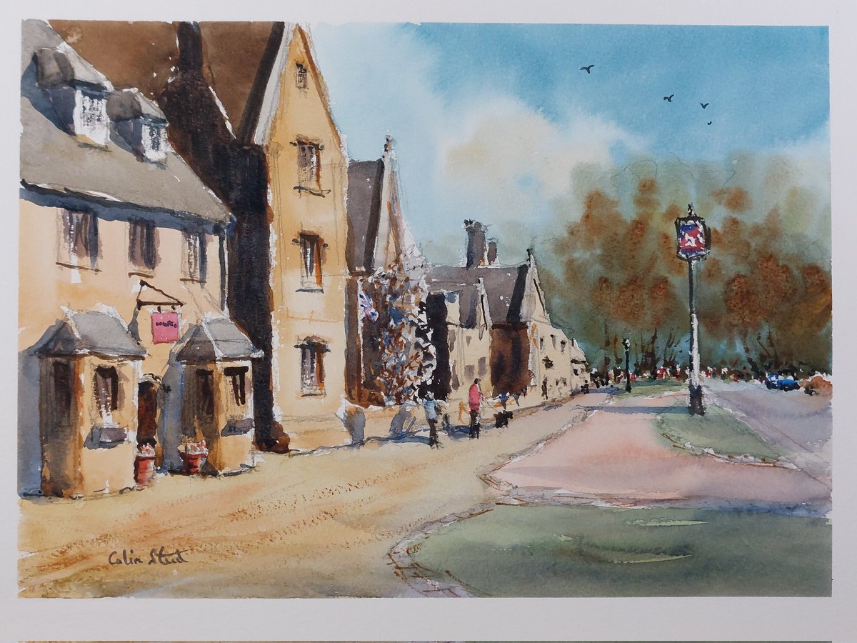 This is the link to my latest YouTube video. It shows how I painted this watercolour from start to finish in just 40 minutes. 
youtu.be/lDLQ2wWYY8o
#colinsteedart1 #cotswolds #stcmill #broadway #lygonarms #cotswoldlife #cotswoldwedding