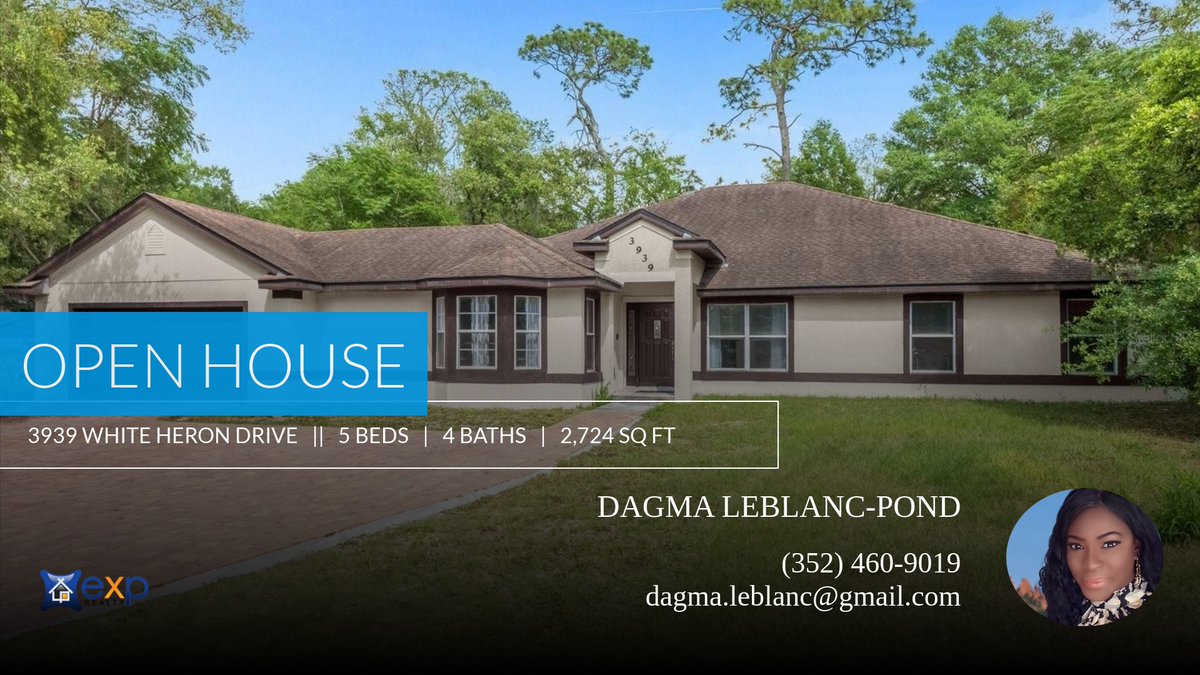 Your_RealtorFl's tweet photo. Interested in this property? Attend the upcoming open house and decide if it's the home for you!

Dagma E LeBlanc, PA https://t.co/TLUHOmOMrK https://t.co/KAiZjeq4gy
