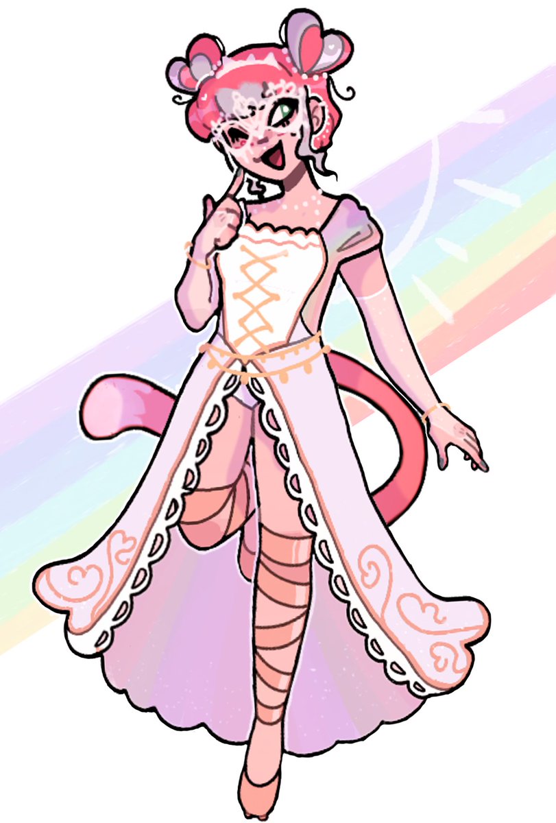 Neon for the #RWBYMasquerade ! Had so much fun with the design here! #RWBY