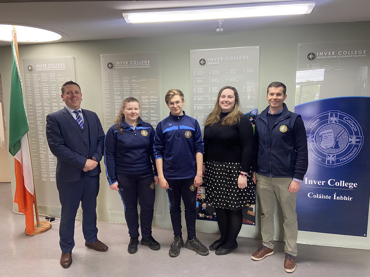 MrRooneyTech's tweet photo. Great to see two of our students represent both @InverCollege and @CavMonETB in the @CertMatters National @MicrosoftEDU finals. Top 20 in 🇮🇪 💪🏼💪🏼💪🏼 https://t.co/Ik6i2EZBW2