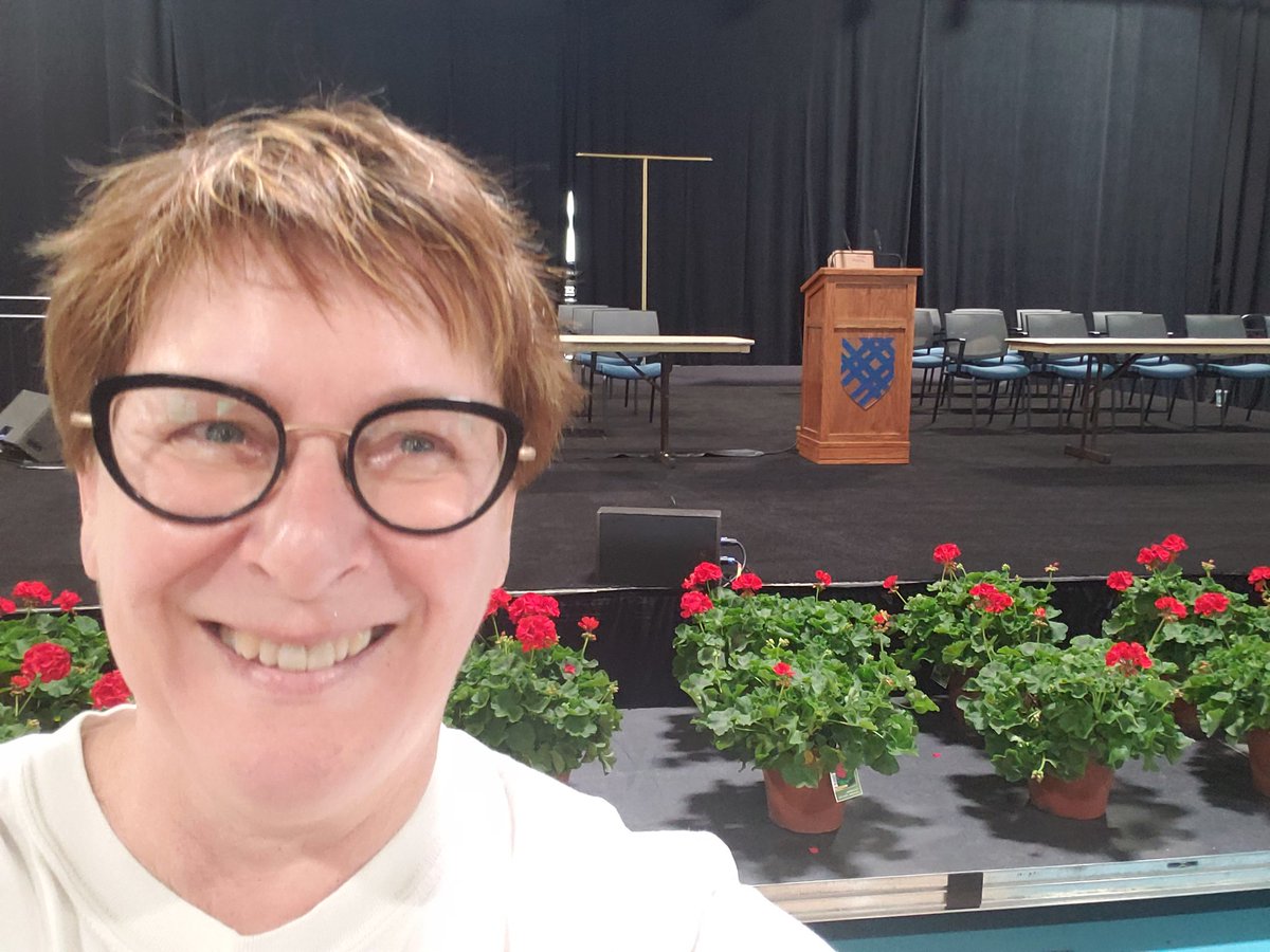 Stopped in to make sure everything was set up for tomorrow's commencement, knowing full well that the awesome staff has everything under control.  Congratulations Class of 23! #nocartwheels #heymac