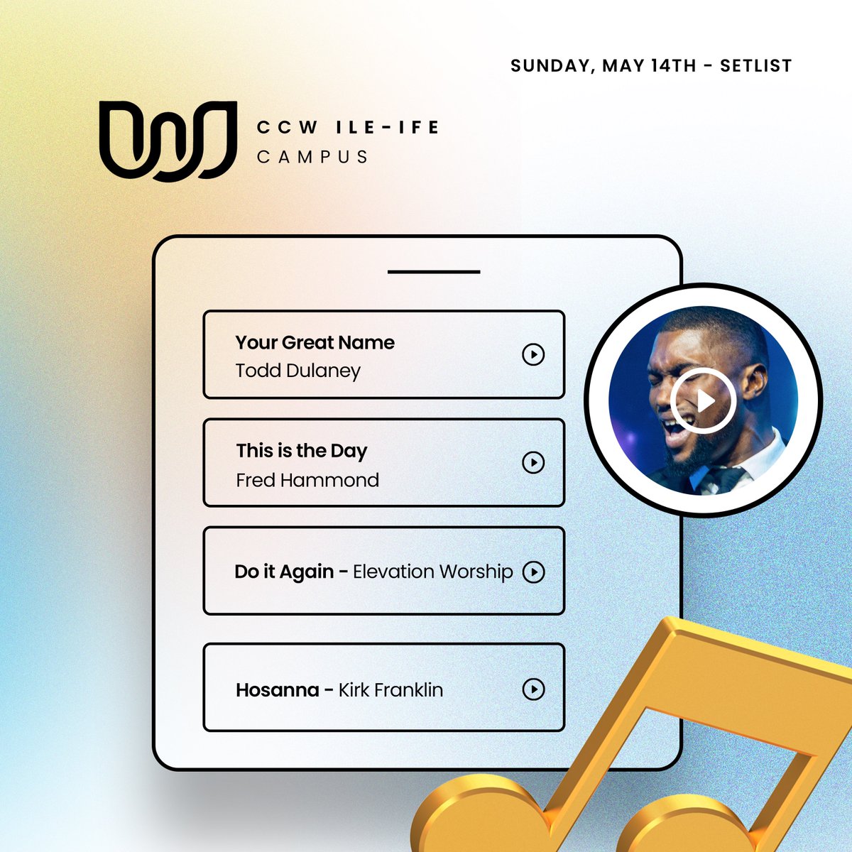Celebration Church Worship on Twitter "Our setlist for Sunday, May