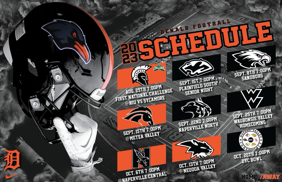 🚨 2023 Schedule 🚨 🏈🟧⬛