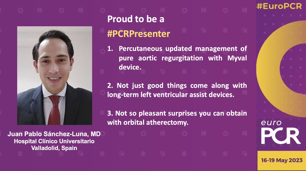 Excited and proud to be a #PCRPresenter in #EuroPCR 2023! @PCRonline