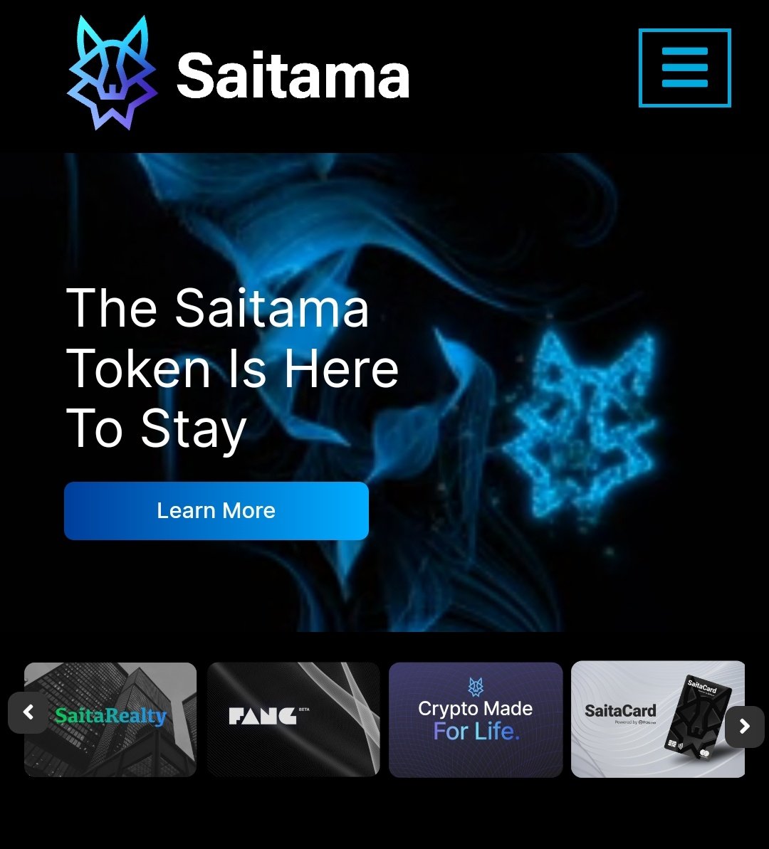 The #Saitama Website is now LIVE with its completely new look using high definition animations and well detailed information. #SaitaCard #SaitaPro #SaitaRealty #Epayme #Crypto #DeFi #SaitaSwap

Have a look ➡️  saitamatoken.com