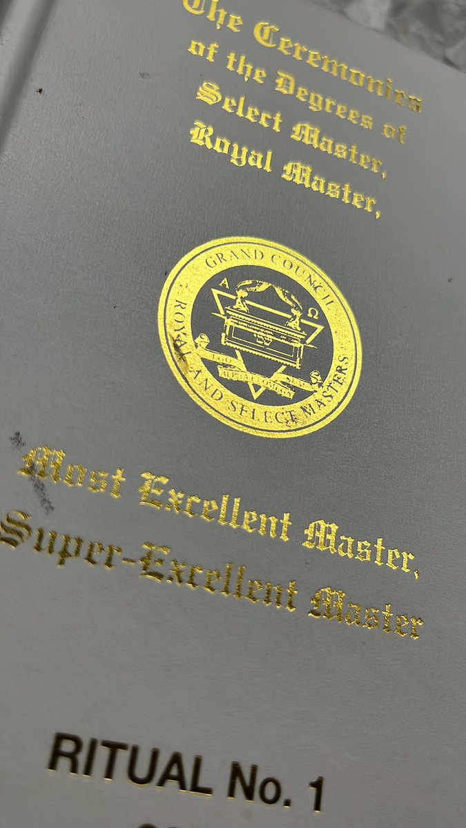 Possibly one of the best pieces of masonic ritual in these degrees. 

Disagree? Tell me yours…

<a href="/HertsRSM/">District Grand Council of Hertfordshire RSM</a> #freemasonry #crypticmasonry #royalandselect