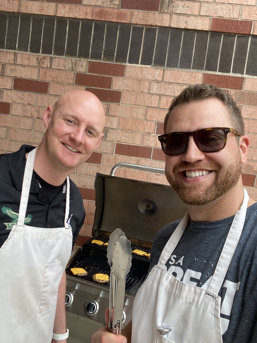 One of my favorite traditions: Principal Grill Out for the last day of Teacher Appreciation Week!  🔥 🔥 

I ❤️ our <a href="/wghshawks/">Woodward-Granger High School</a> Teachers!! #TeacherApprecationWeek <a href="/MohlingWGHawks/">Jake Mohling</a>