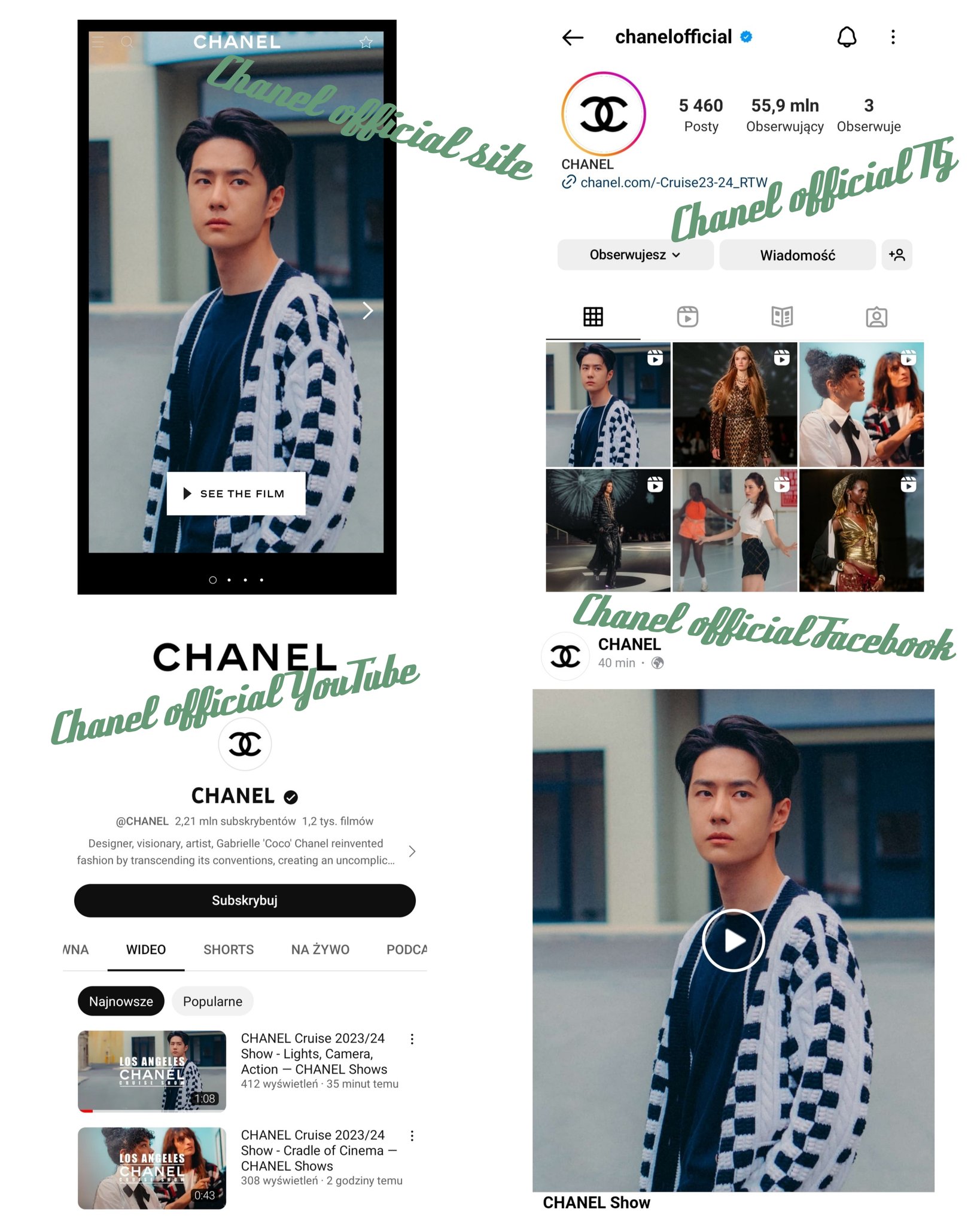 Lucky_Fire85 (fan account) on X: Wang Yibo featured on Chanel