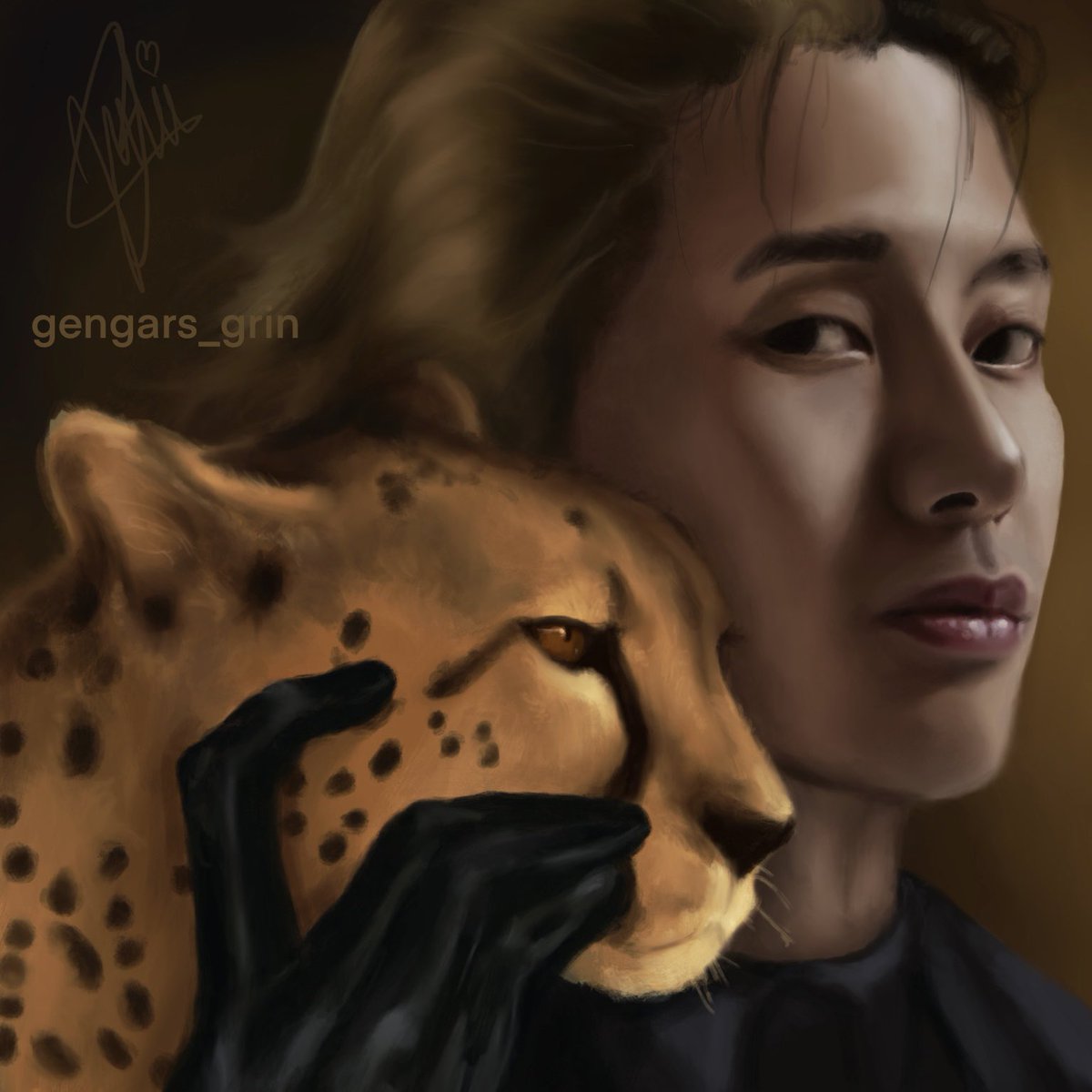 A new art piece 🤍
🐆 can’t get this song out of my mind 
@JacksonWang852 

#JacksonWang #jacksonwangcheetah #fanart #digitalart