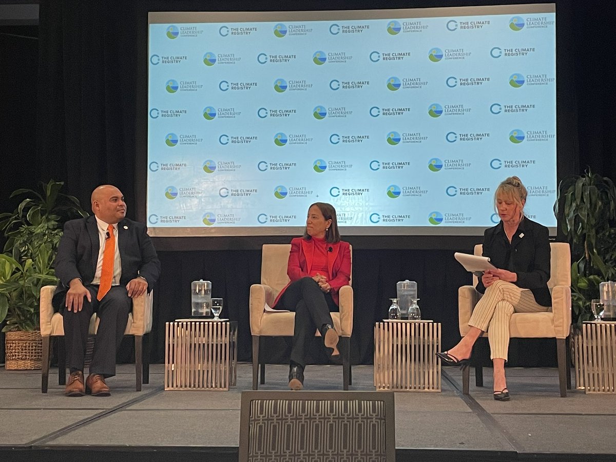 Lt Govs <a href="/JoshuaTenorio2/">Joshua Tenorio</a> (Guam) and <a href="/EleniForCA/">Eleni Kounalakis</a> (California) talk equity and climate in their jurisdictions at #Theclc