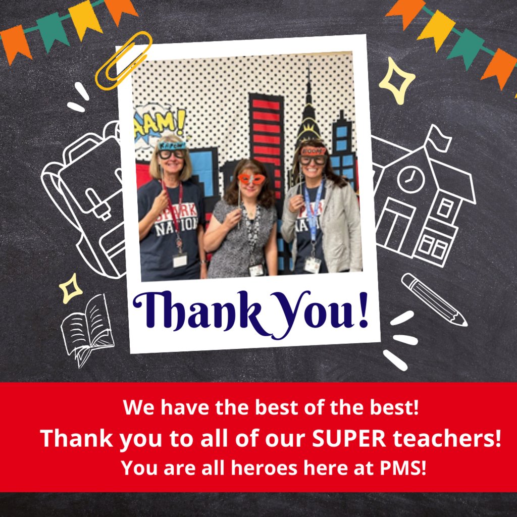 pmssparks's tweet image. Teacher Appreciation Post! #SparkFamily #SparkPride