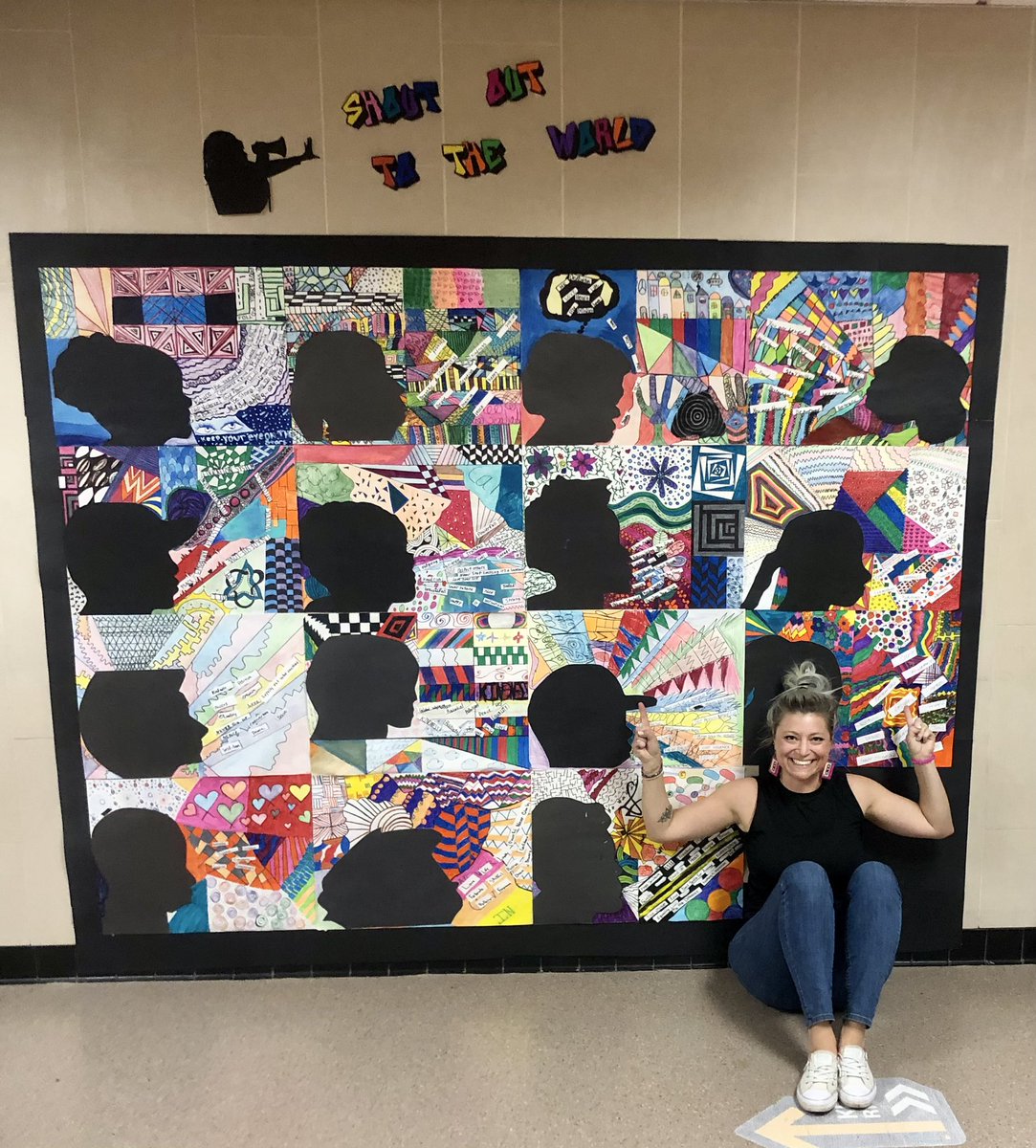 MsBuckBuck's tweet image. A little SEL in the art room! #scsd