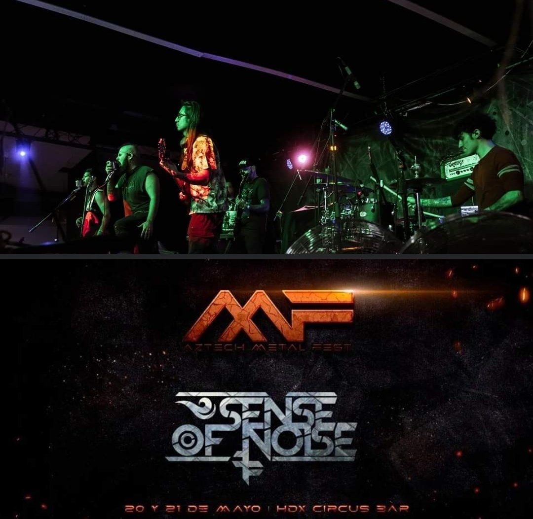 Contamos ya los días para vernos de nuevo en el Aztech-Metal Fest éste 21 de mayo en <a href="/hdxcircusbar/">hdxcircusbar</a>.
Cáiganle que va a estar brutal. 
Foto: @black_halo_photography
#senseofnoise #aztechmetalfest2023 #hdxcircusbar #gig #metal #music