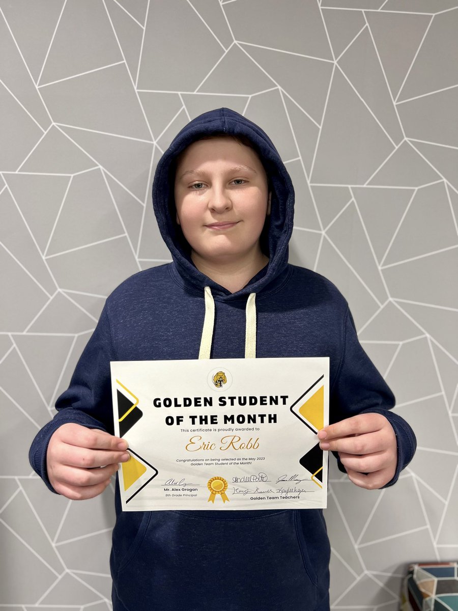 Congratulations to our final Student of the Month for 2022-2023. We are so proud of all of your hard work this year!