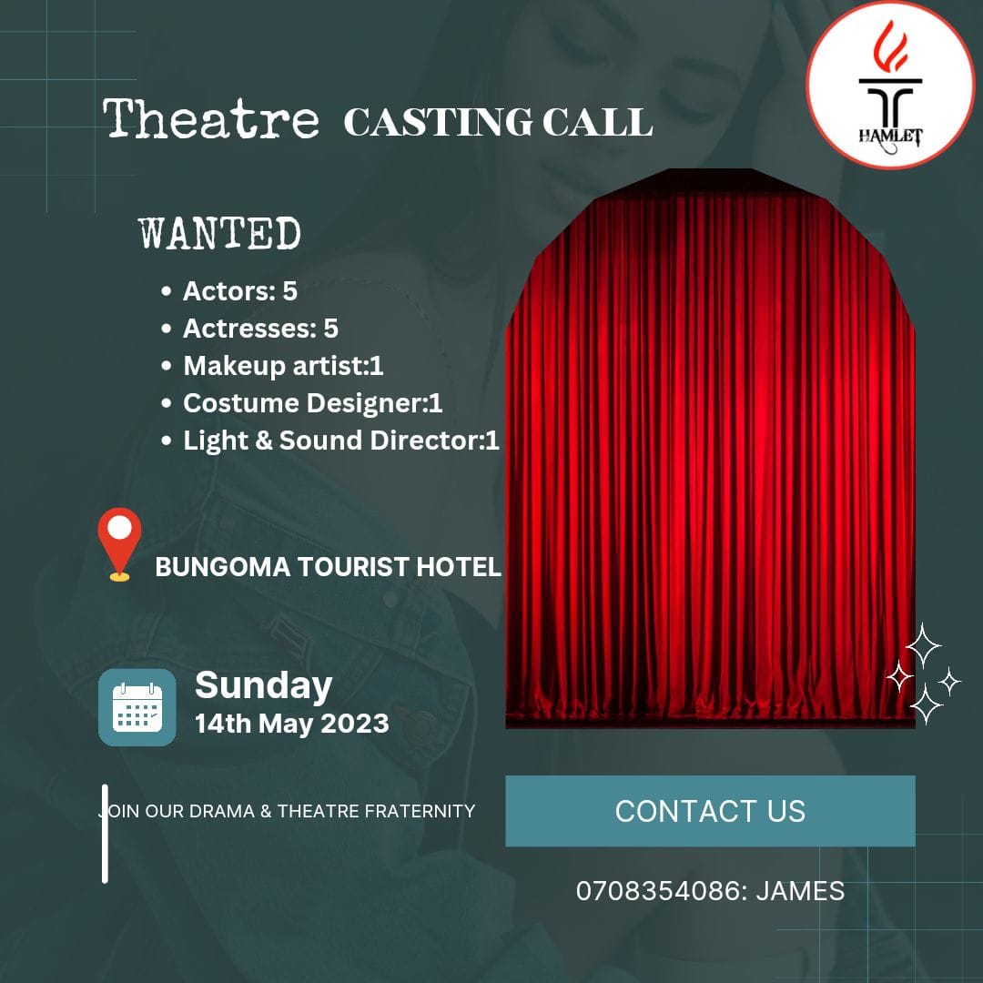wakajuaness's tweet photo. #TheHamlet may never HARM you, but they'l always DISMANTLE your ribs with hilarious comedy until you dismantle your own RIBS and, at a fee! Anyway, #Call4Auditions
Cc @BungomaTown
@Kibichori_
@WakajuanessLive https://t.co/fvzPbUmlxP
